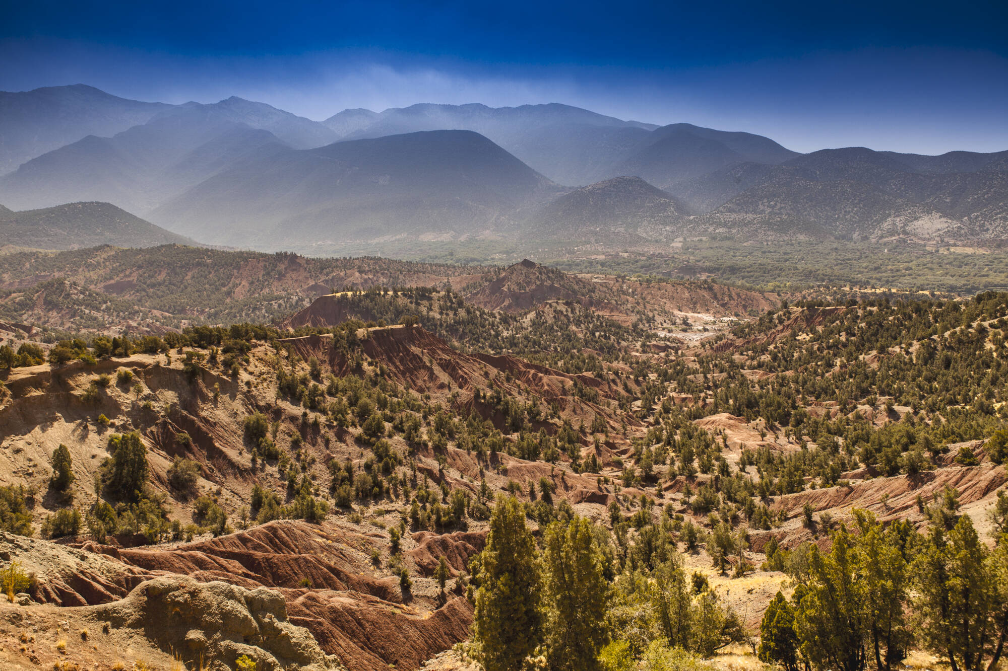 Südmarokko - Atlas & Wüste ab Marrakesch: Marokko Atlas Gebirge Landschaft