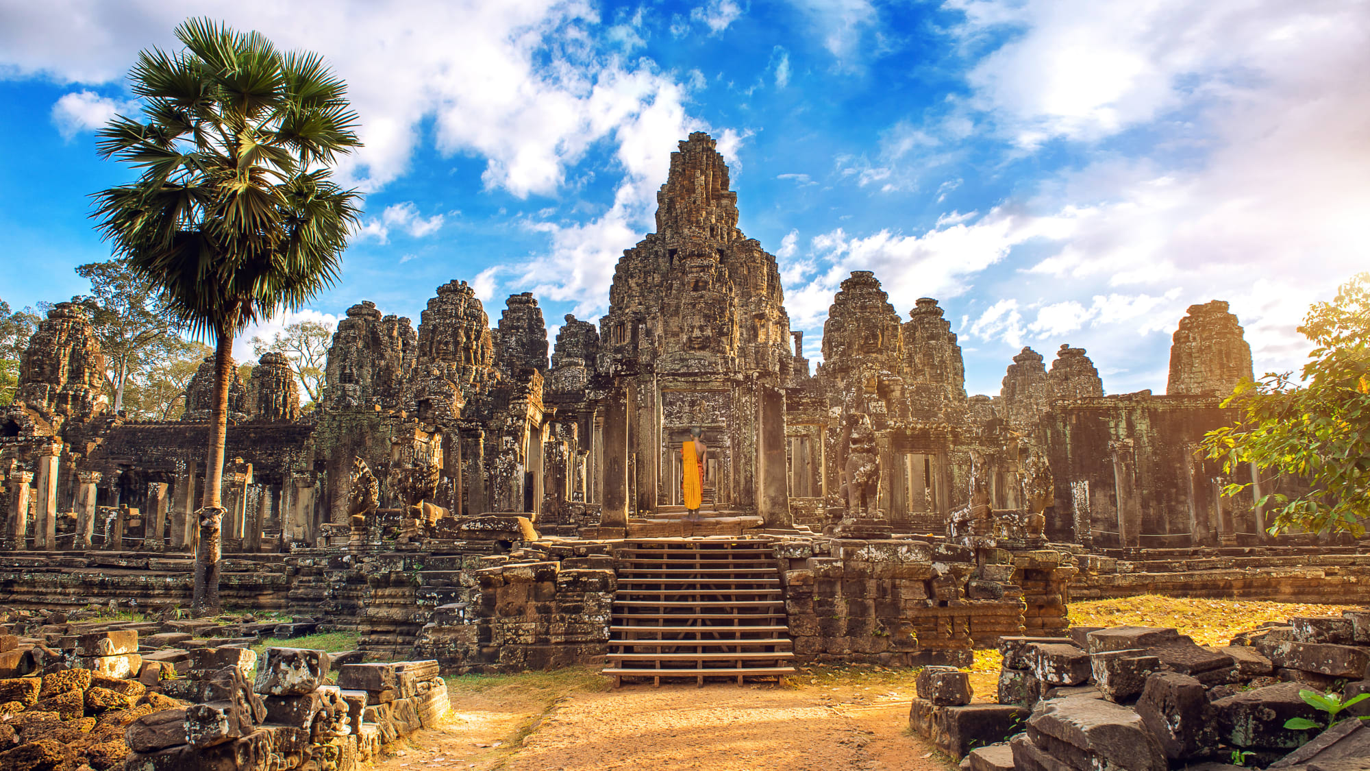 Höhepunkte Kambodschas ab Phnom Penh: Kambodscha Angkor Bayon Tempel