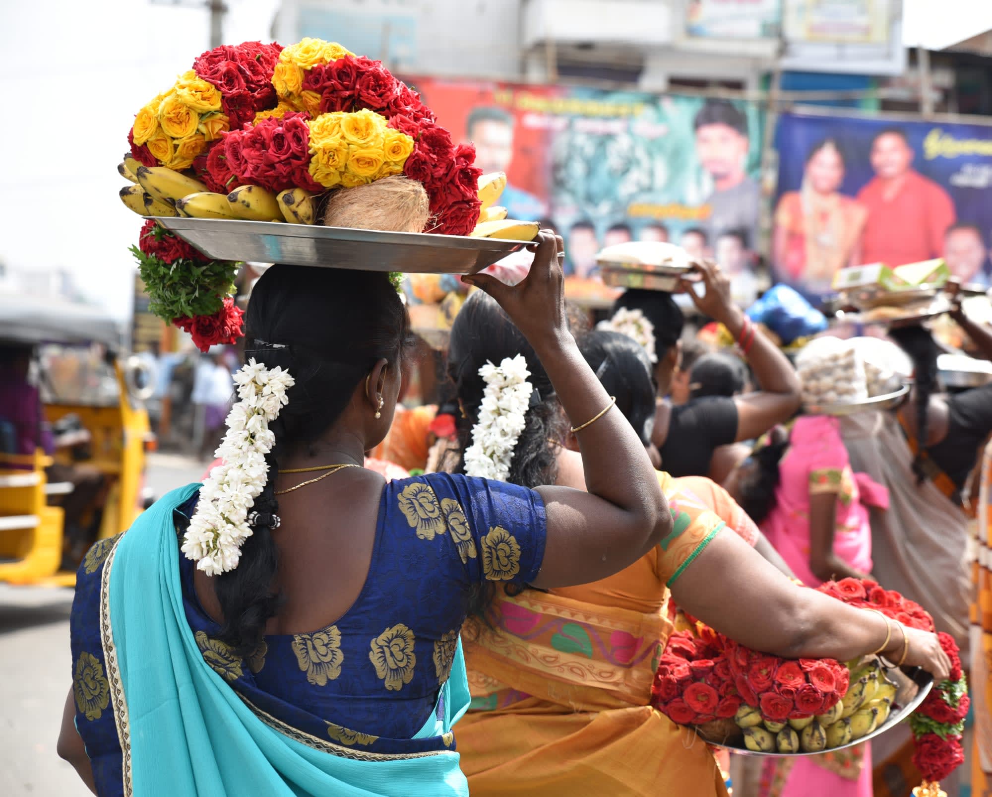 Küstenflair und Tempel ab Tamil Nadu | Koromandelküste | Chennai: Indien Tamil Nadu Prozession