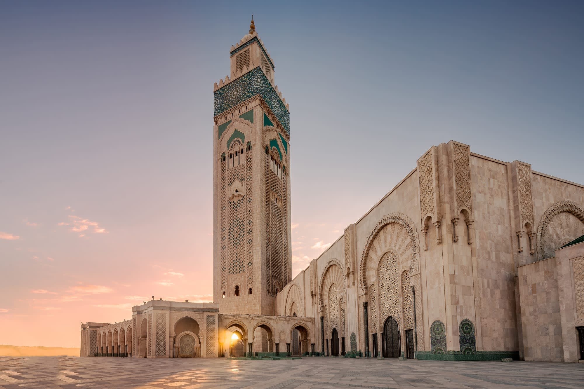 Marokko zum Kennenlernen ab Marrakesch: Marokko Casablanca Hassan II Moschee