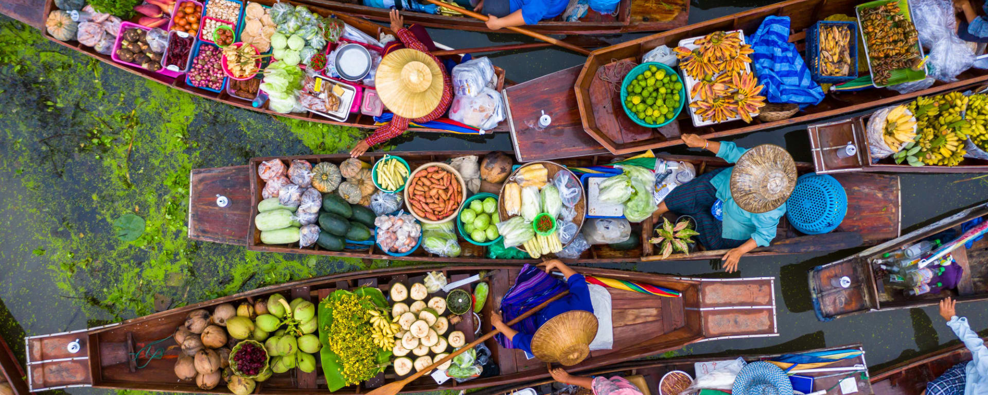 Familienabenteuer Thailand ab Bangkok: Thailand Damnoen Saduak Schwimmender Markt