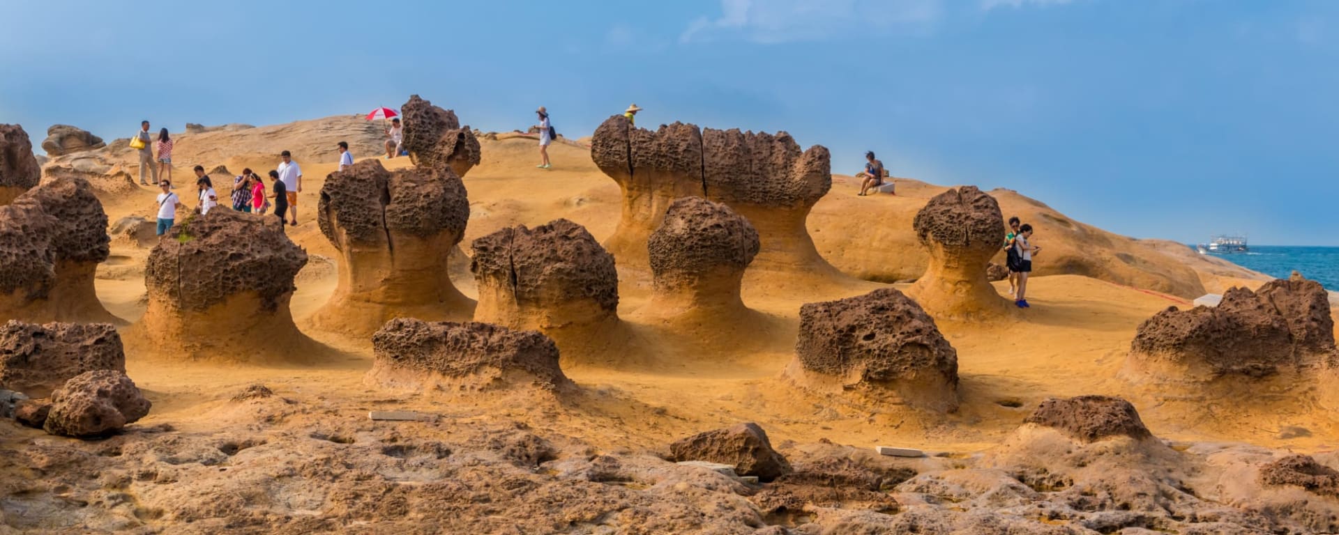 Taipei Stopover Package: Taiwan Yehliu Geopark Mushroom Rocks