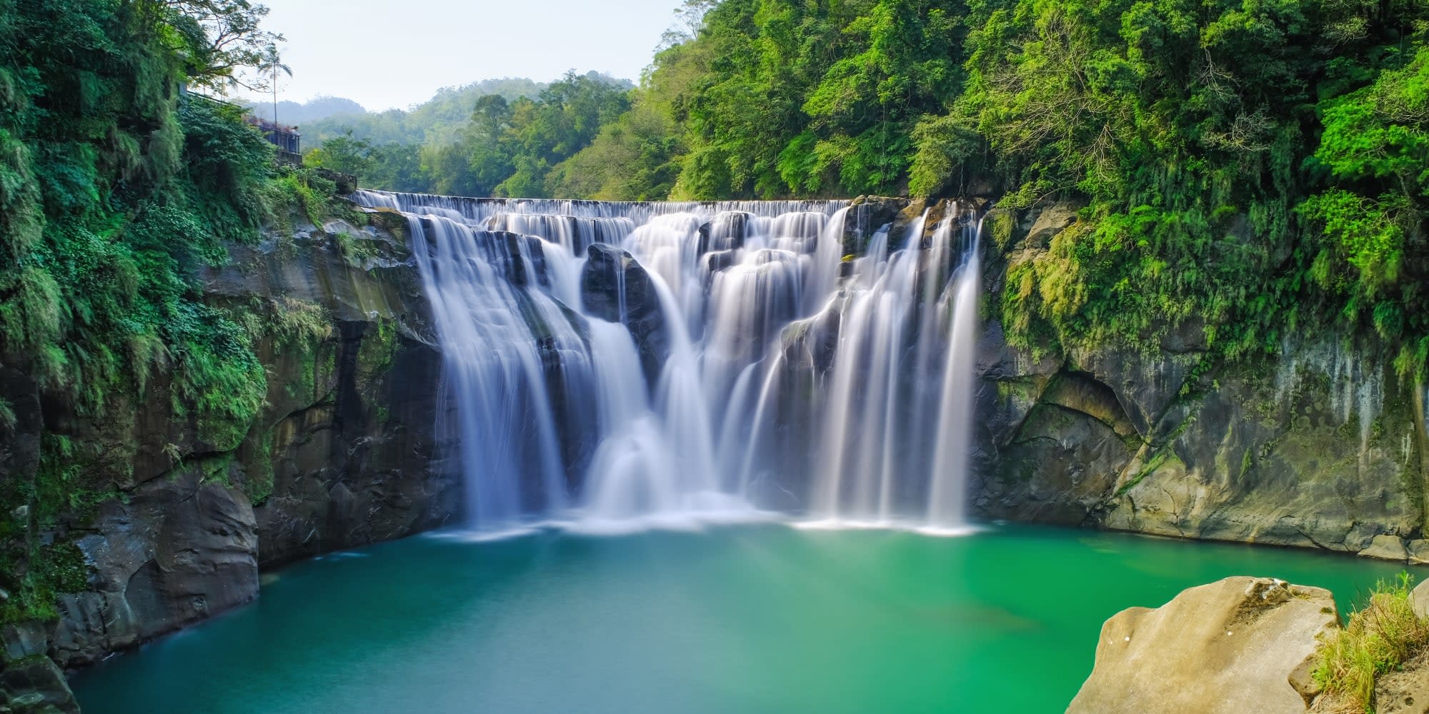 Fernöstliches Duo - Taiwan & Südkorea ab Taipei: Taiwan Pingxi Shifen Wasserfall