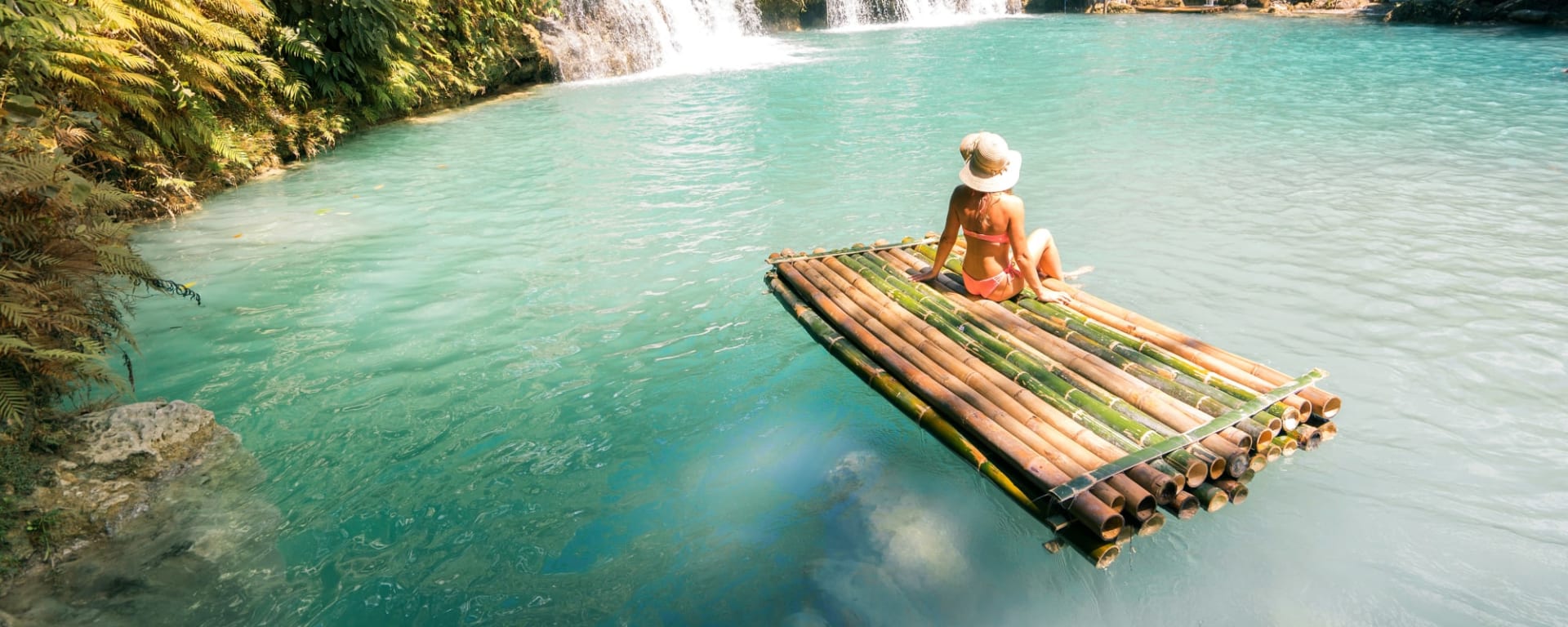 Südliche Visayas: Inselhüpfen, Schokoladenhügel und Koboldmakis ab Bohol: Philippinen Siquijor Cambugahay Wasserfall