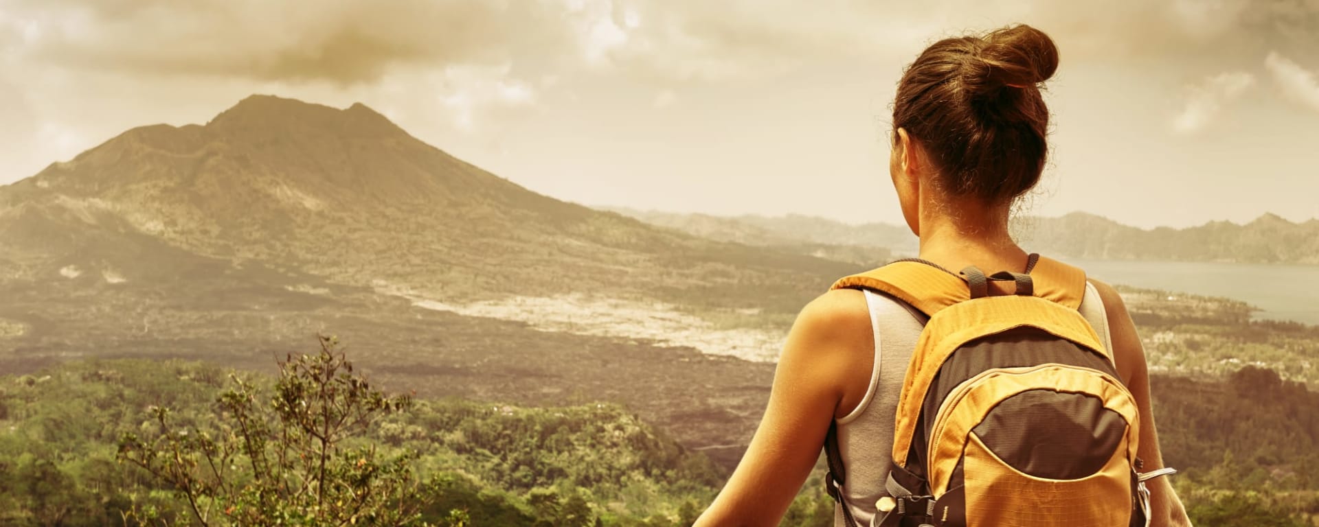 Soft Adventure Bali ab Süd-Bali: Indonesien Bali Mount Batur Wanderin