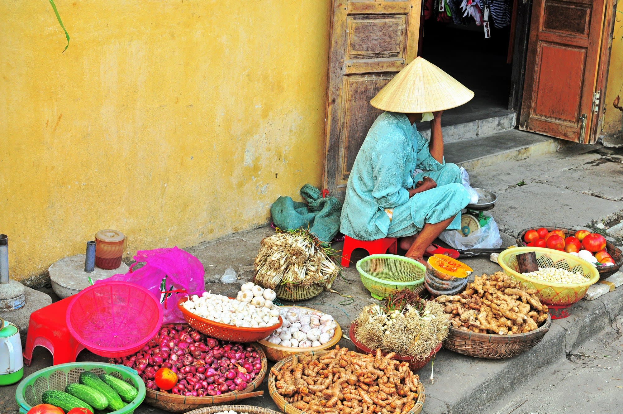 Unterwegs in Zentral-Vietnam, DAD-HUI ab Danang: Vietnam Strassenmarkt
