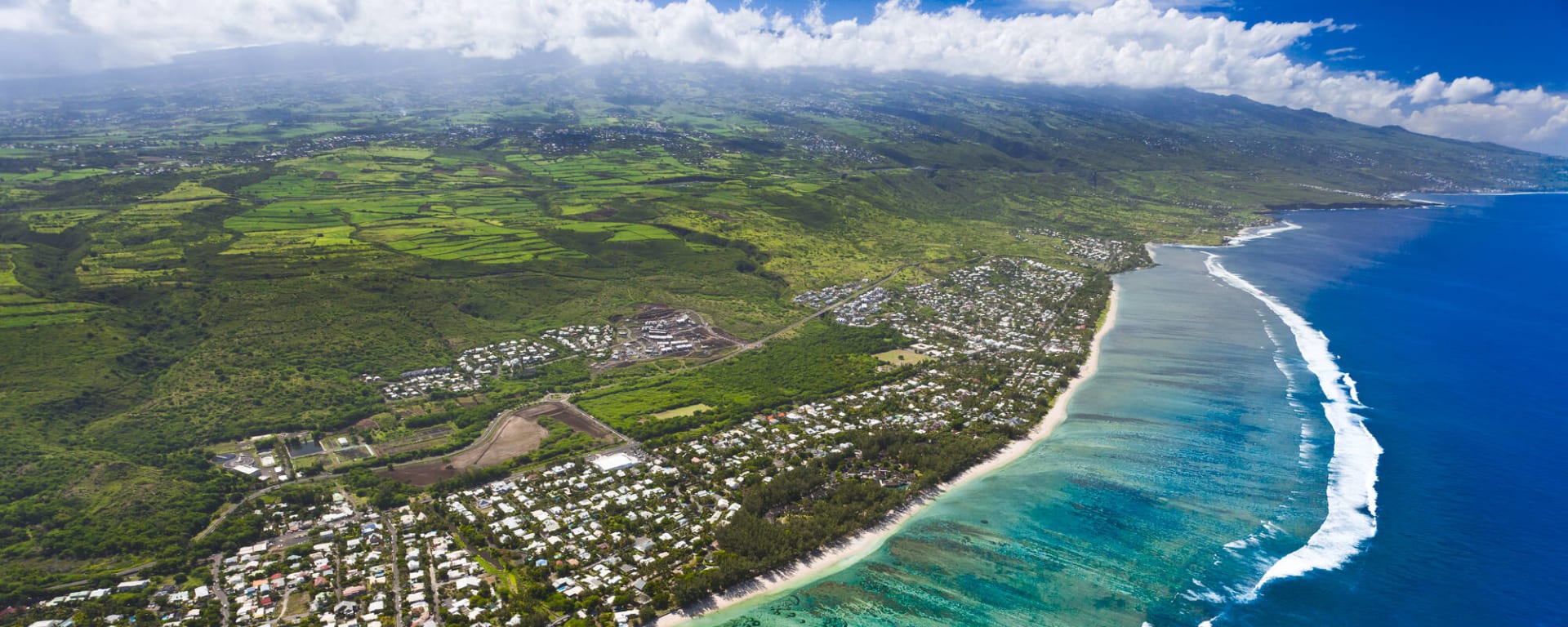 La Réunion Deluxe ab Küstenregion: Reunion Küste Luftaufnahme
