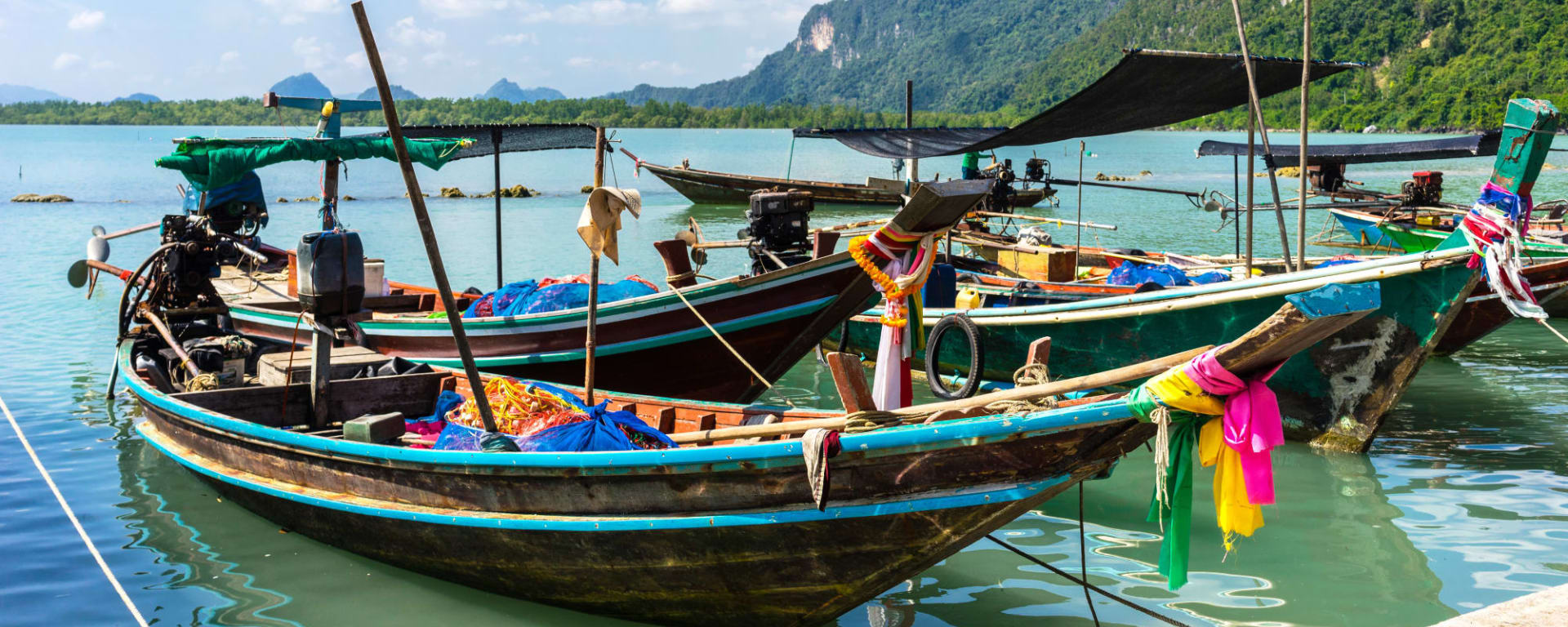 Khanom - unbekanntes Südthailand: Thailand Khanom Longtailboote