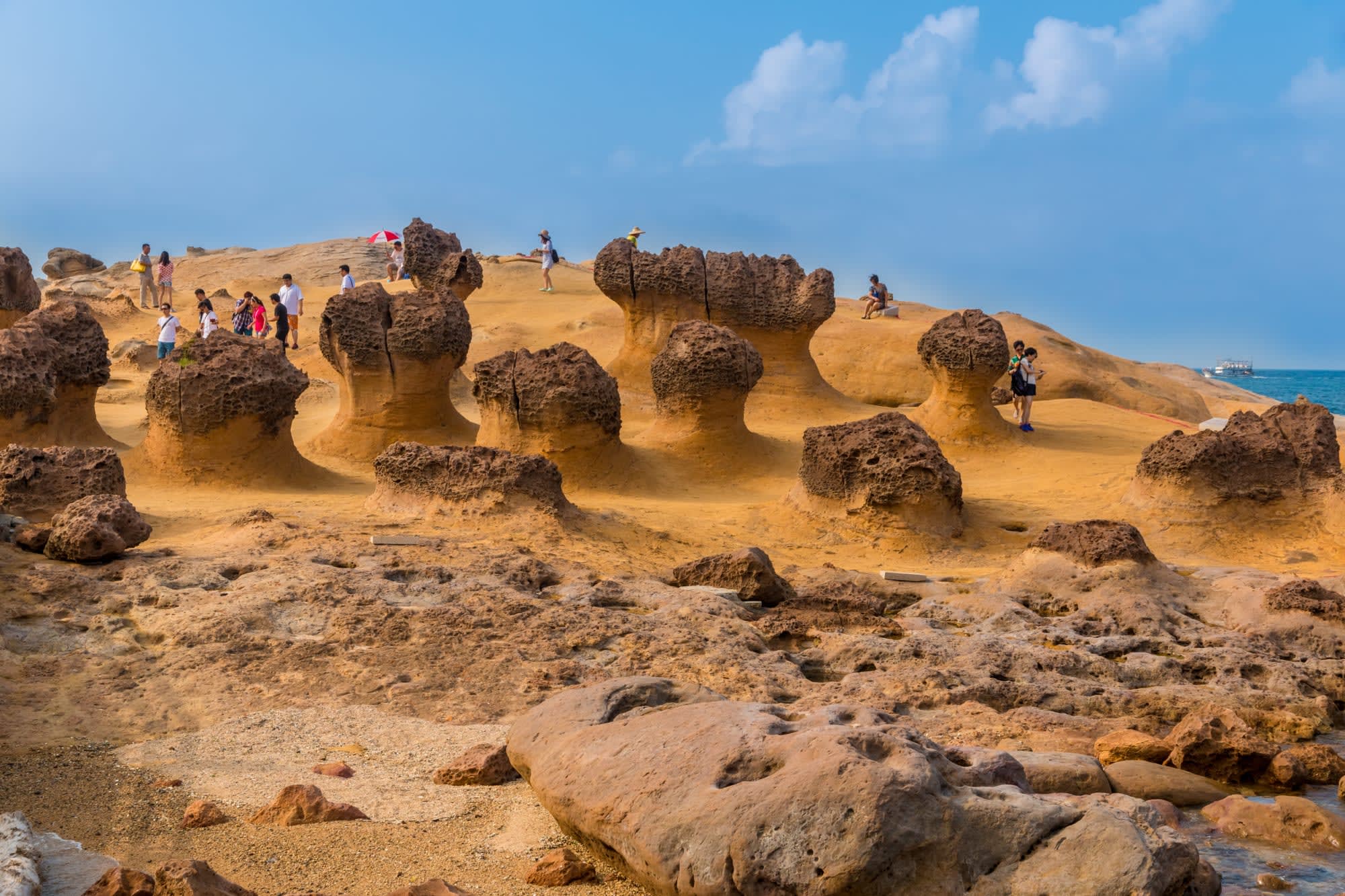 Fernöstliches Duo - Taiwan & Südkorea ab Taipei: Taiwan Yehliu Geopark Mushroom Rocks