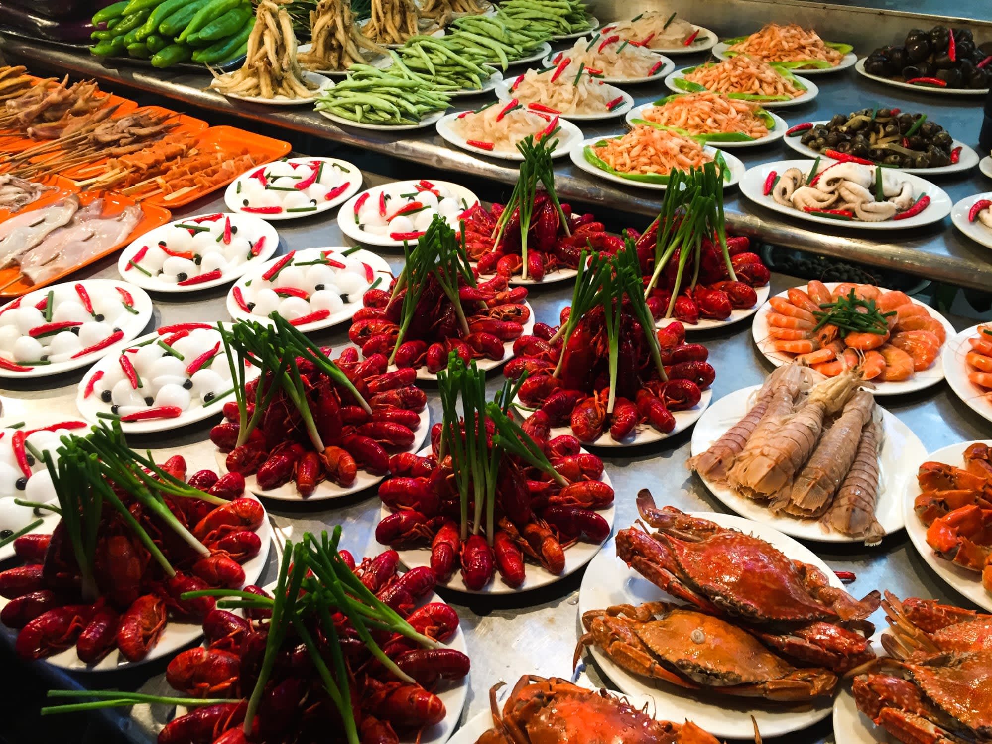 Taiwans Norden - Kultur & Naturschätze ab Taipei: Taiwan Taipei Markt Meeresfrüchte