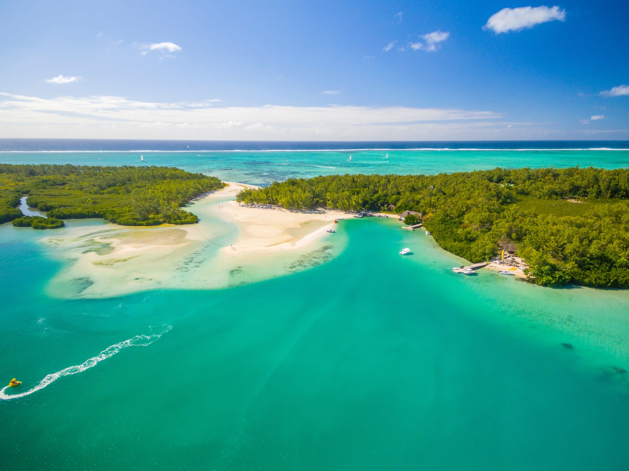 Mauritius - Von Ost nach West ab Osten: Mauritius Ile aux Cerf