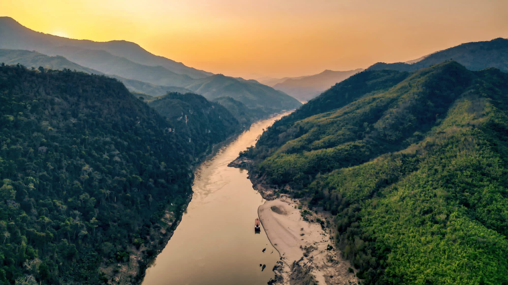Flusskreuzfahrt durch Laos mit Heritage Line ab Vientiane: Laos Heritage Line Schiff Anouvong