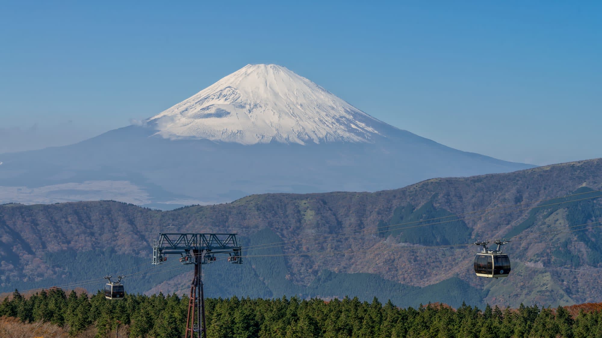 Japans Goldene Route ab Tokio: Japan Mt Fuji mit Seilbahn