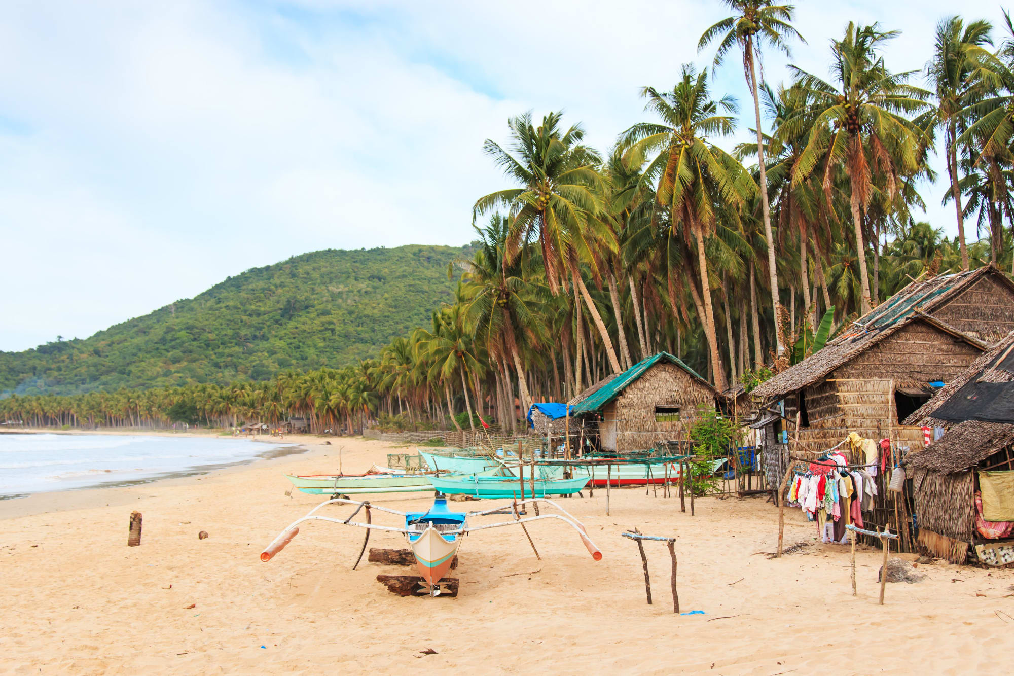 Klassisches Palawan: Philippinen Palawan Nacpan Strand