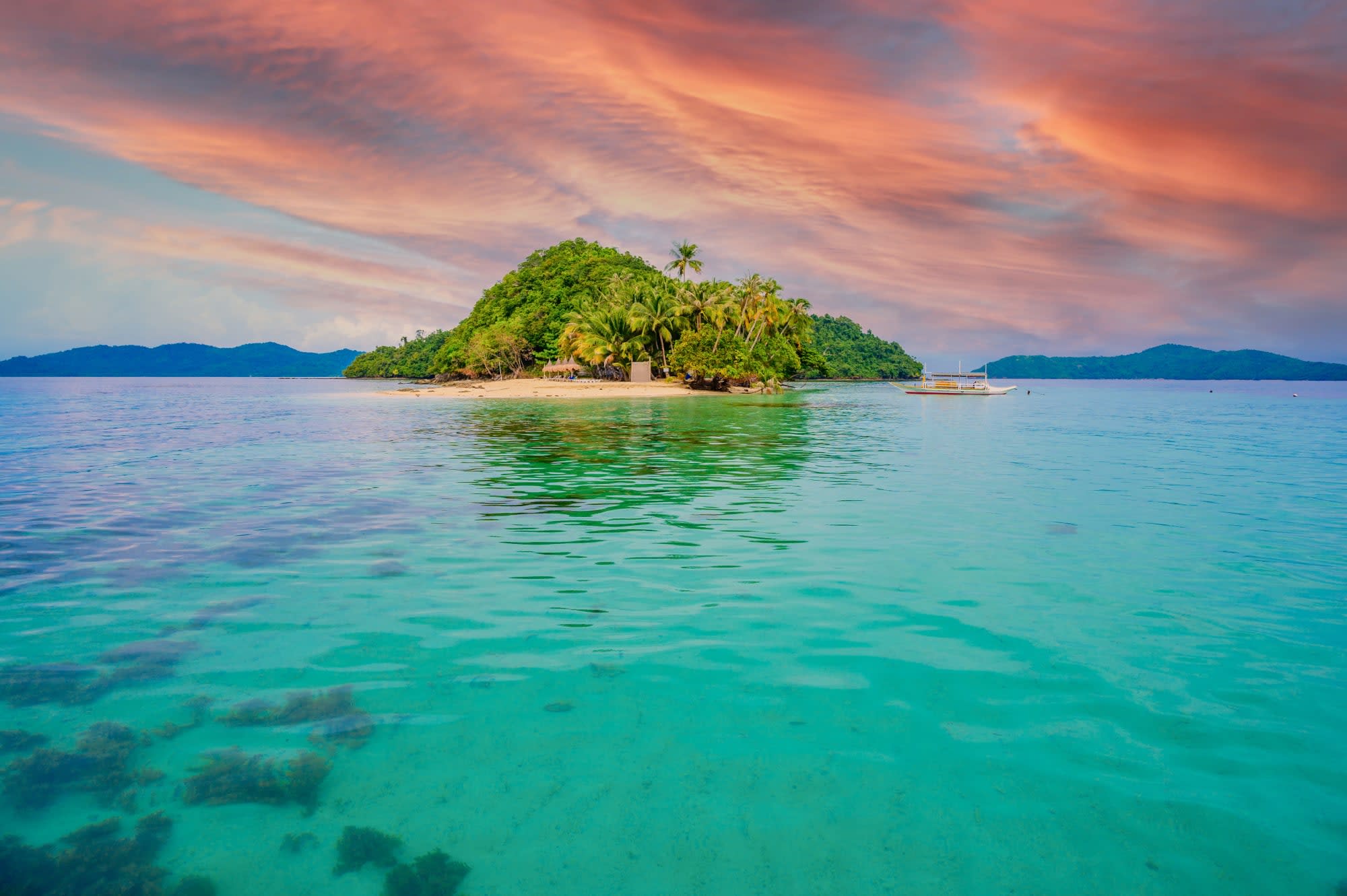 Klassisches Palawan: Philippinen Palawan Port Barton Bay