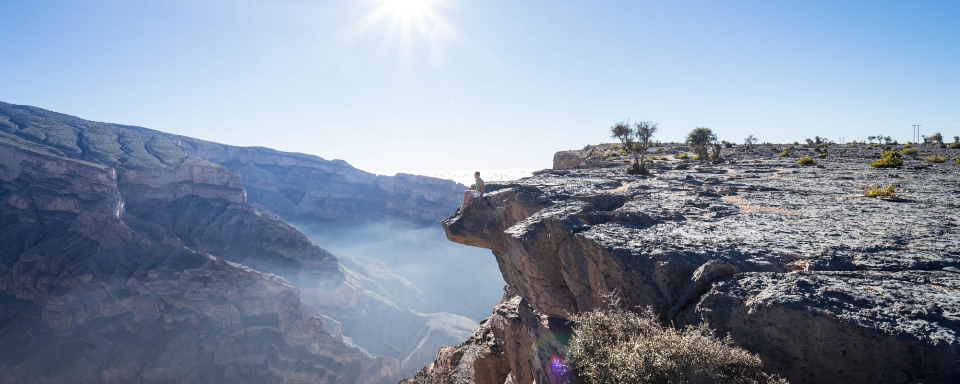 Wandern im Sultanat ab Muscat: Oman Jebel Shams Canyon