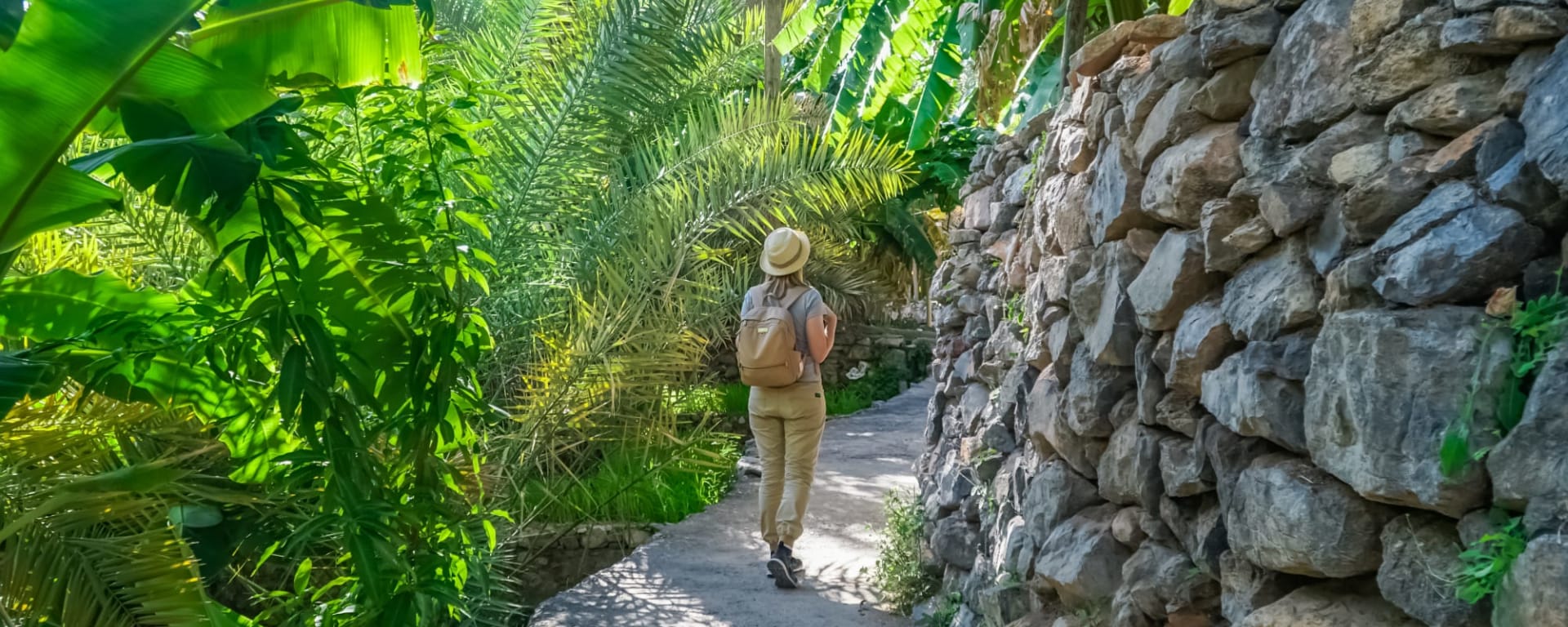 Wandern im Sultanat ab Muscat: Oman Misfat Al Abriyeen