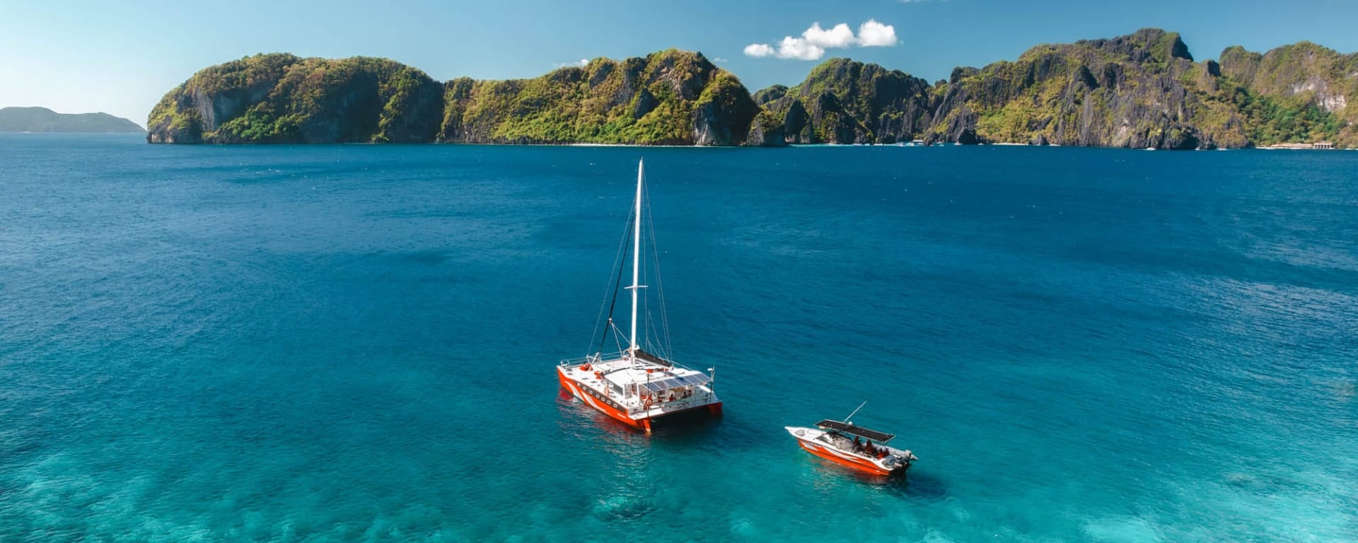 Privater Katamaran im Inselparadies ab Palawan: Philippinen Palawan El Nido Katamaran Charter