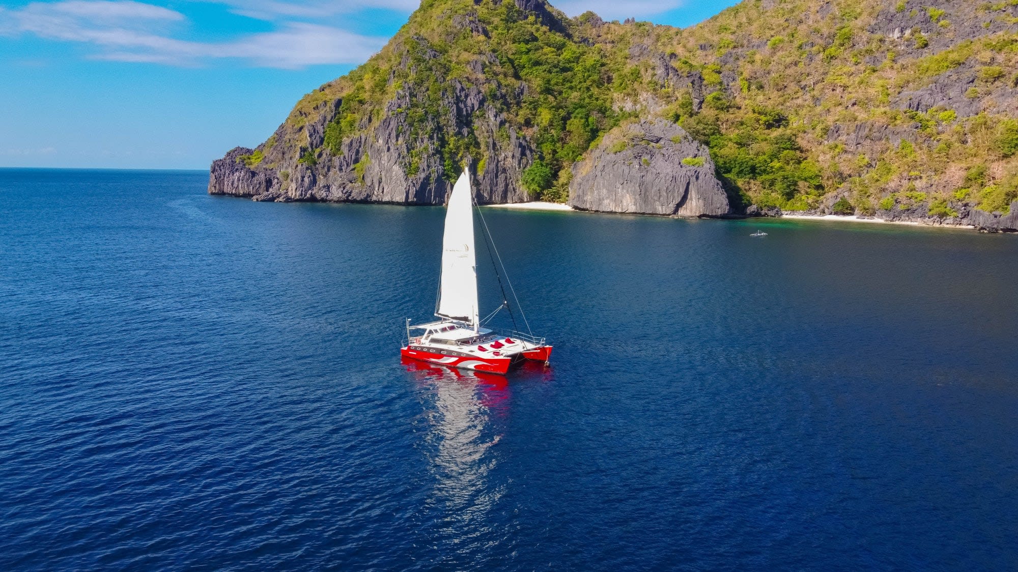 Privater Katamaran im Inselparadies ab Palawan: Philippinen Palawan El Nido Katamaran Charter