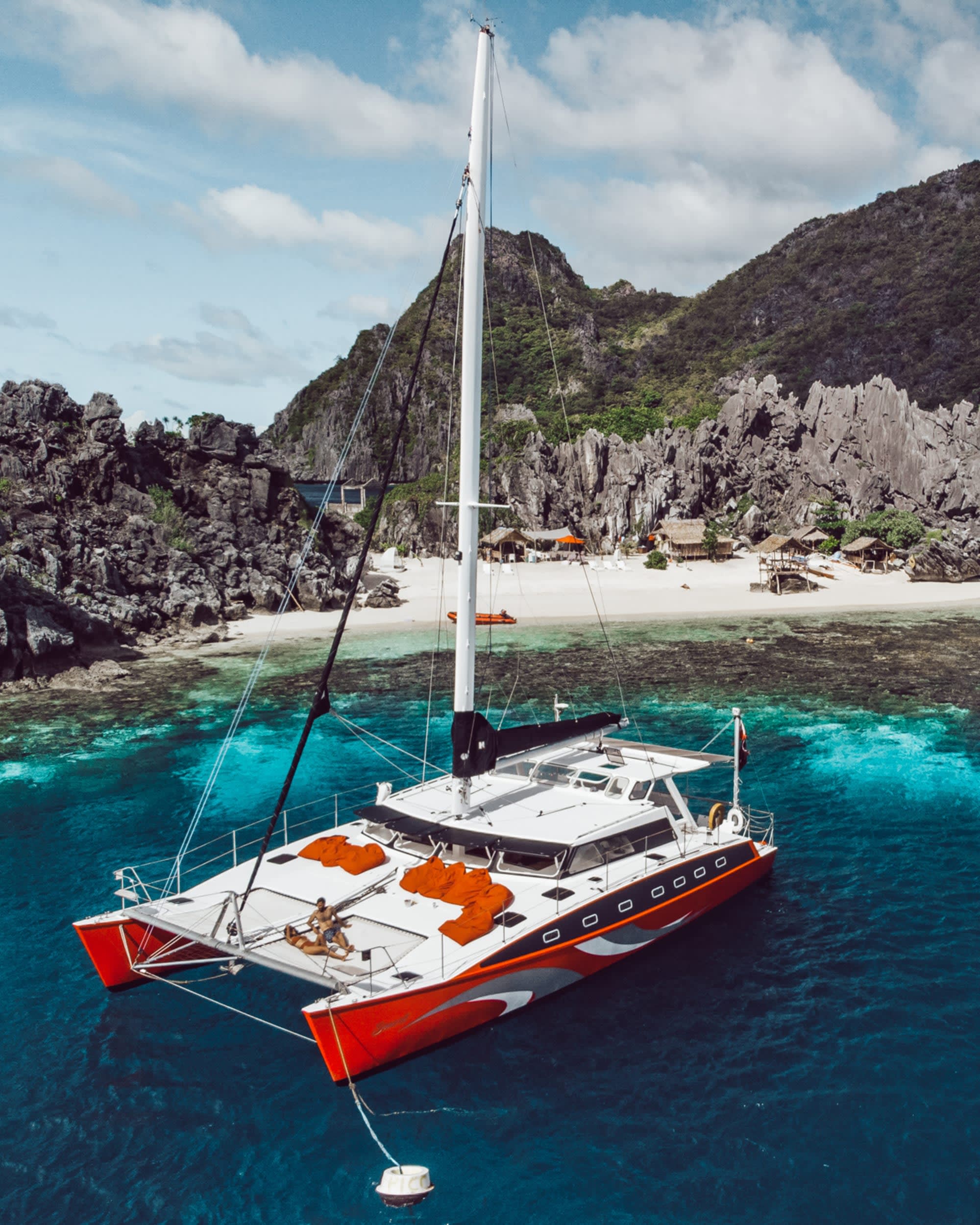 Privater Katamaran im Inselparadies ab Palawan: Philippinen Palawan El Nido Katamaran Charter