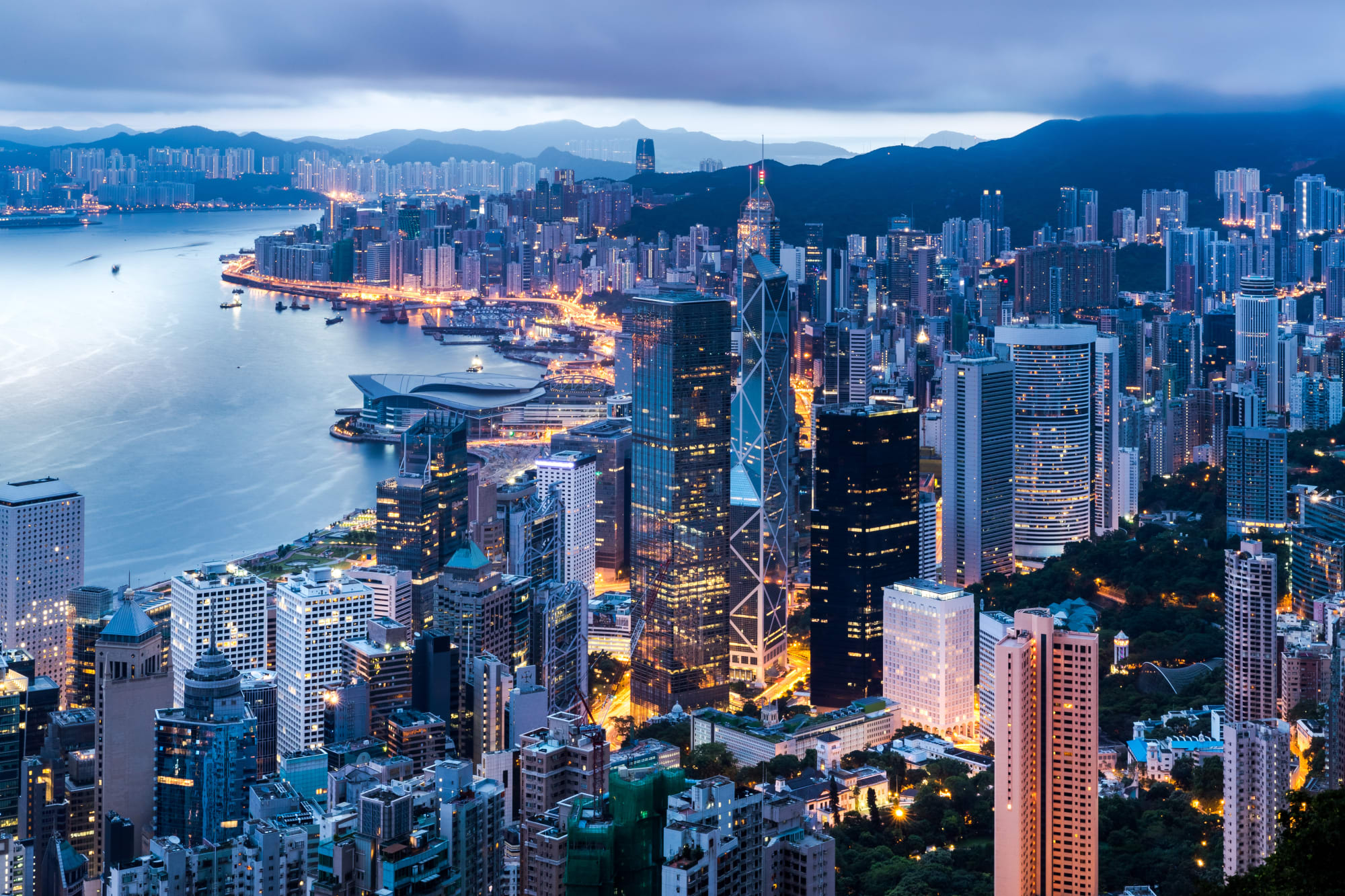 Chinas Moderne & Zukunft - Greater Bay ab Hong Kong: Hongkong Skyline