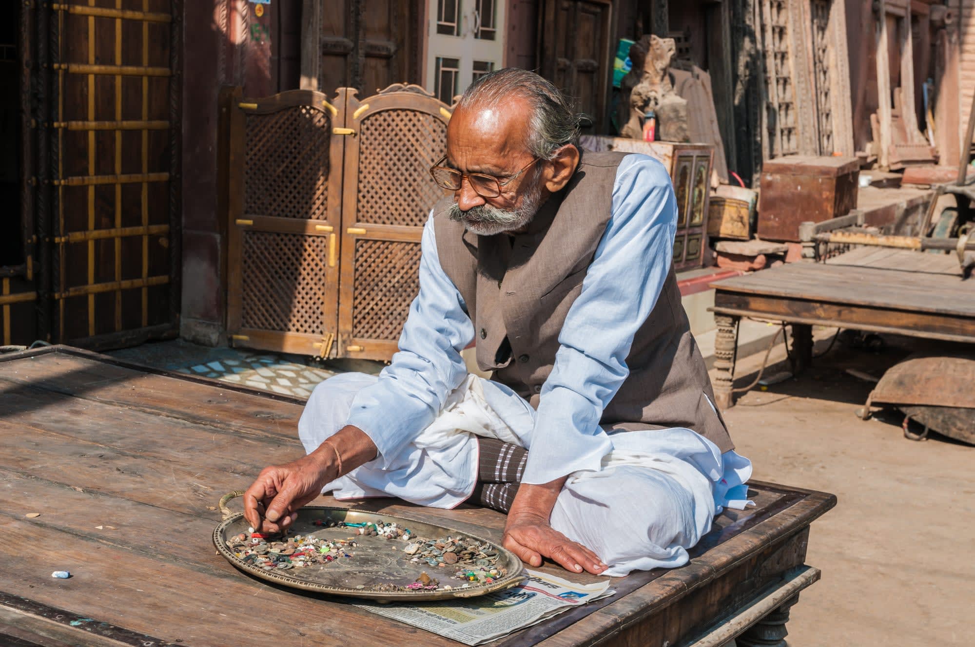 Erlebnis Indien mit Ganges ab Delhi: Indien Rajasthan Verkäufer