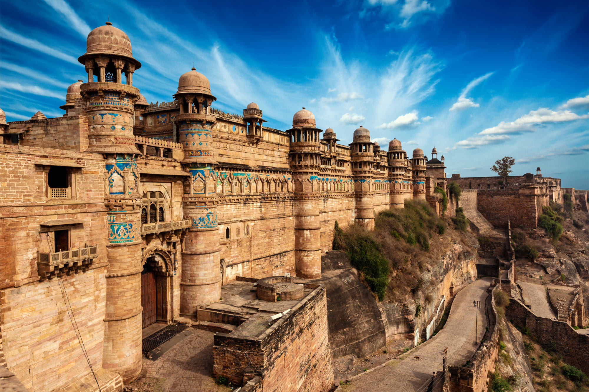 Architektur & Geschichte Zentralindiens ab Delhi: Indien Gwalior Fort