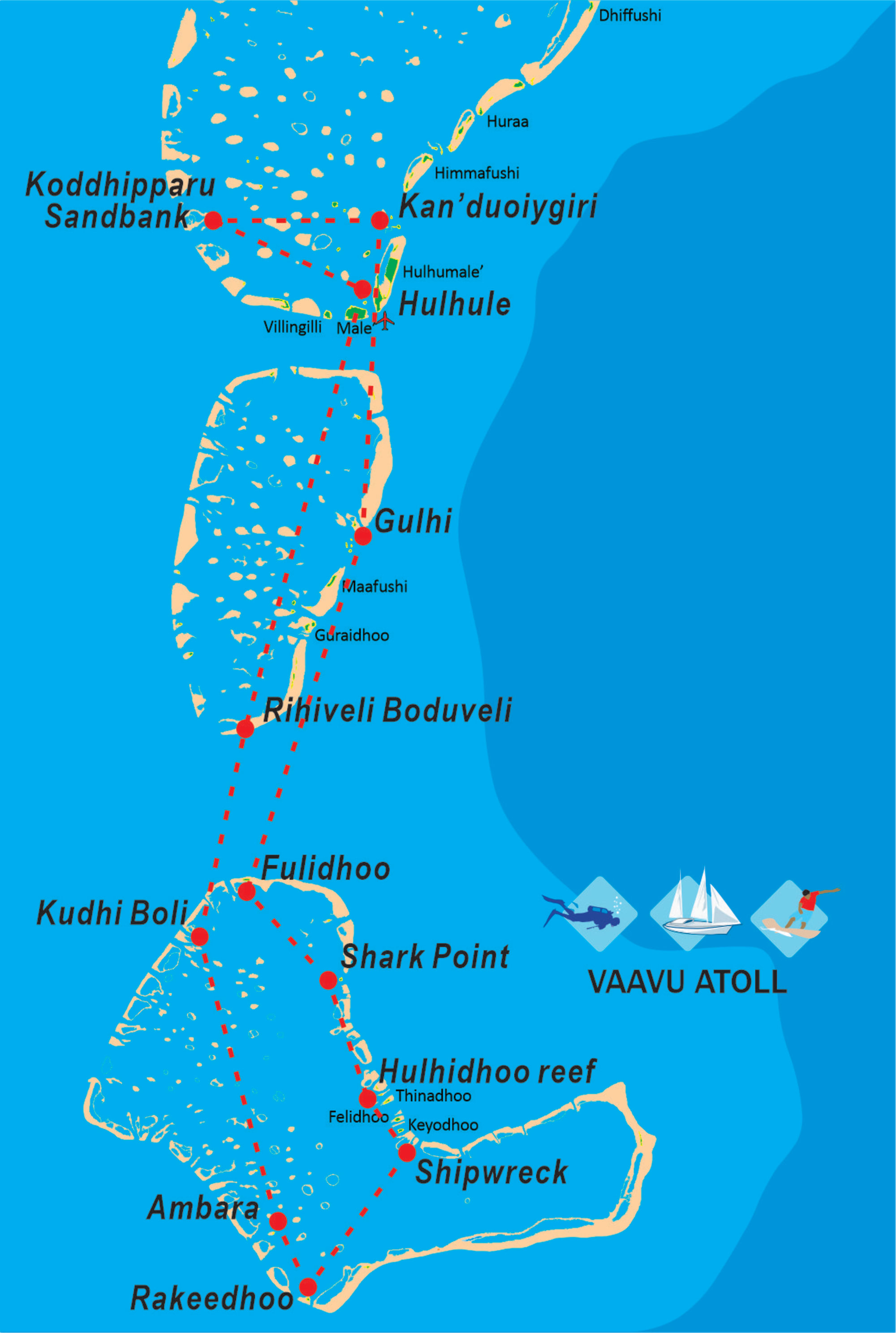 Schnorchelkreuzfahrt Malediven auf der MV Misraab: Malediven Schnorchelkreuzfahrt 7 Nächte Tour MV Misraab