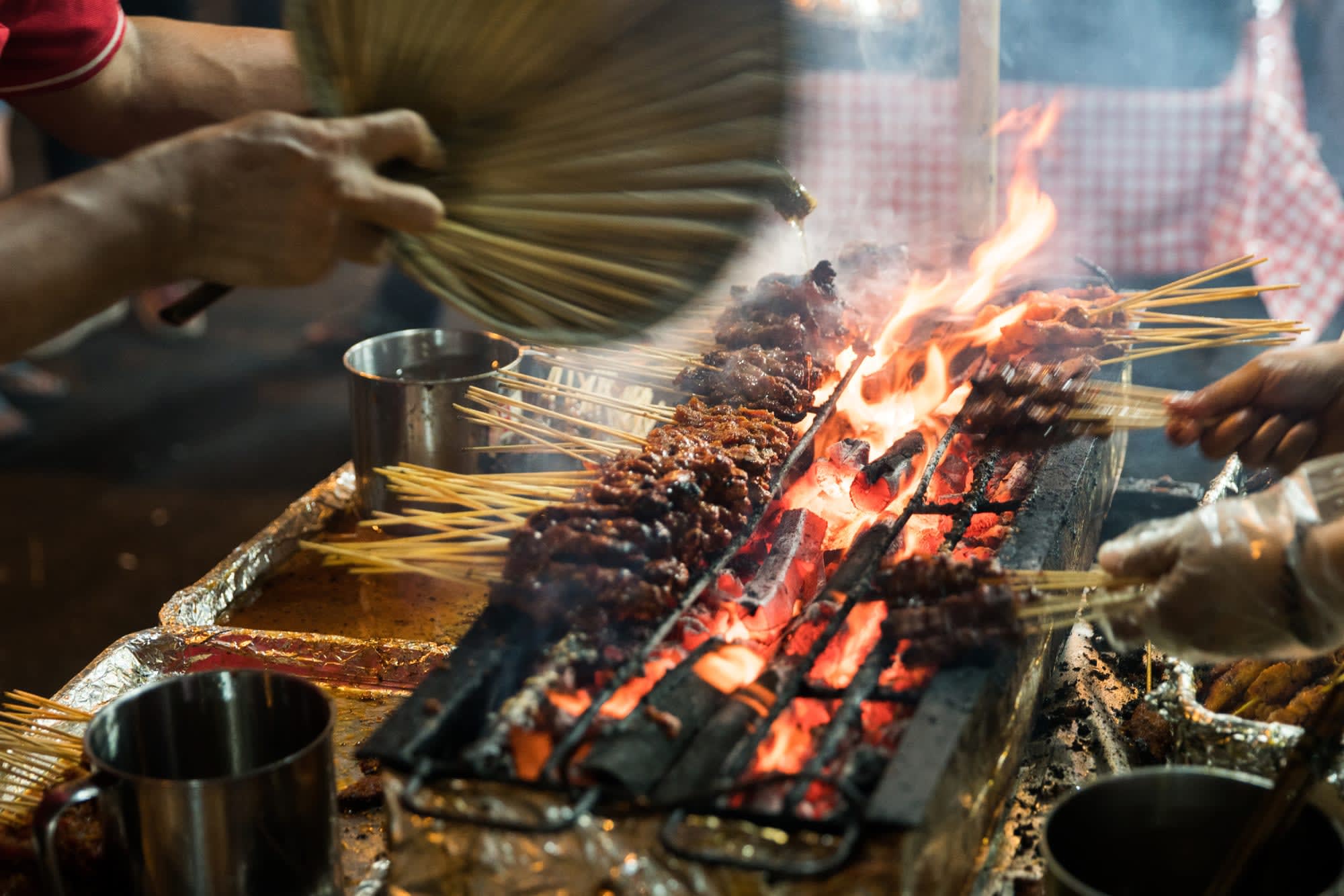 Formel 1 Grand Prix Singapur, EN: Singapur Streetfood Satay Spieße