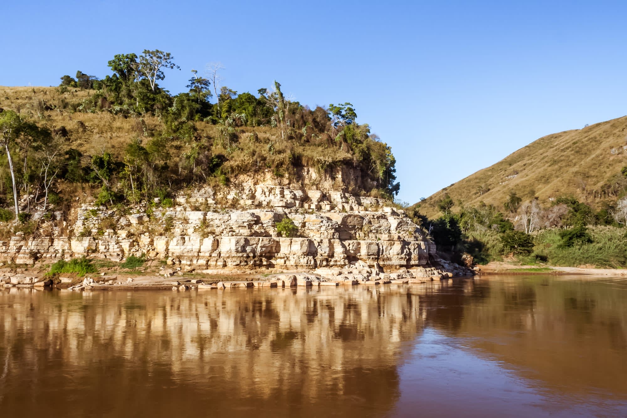 Morondava - Kleine & Große Tsingy ab Antananarivo: Madagaskar Fluss Tsiribinhina