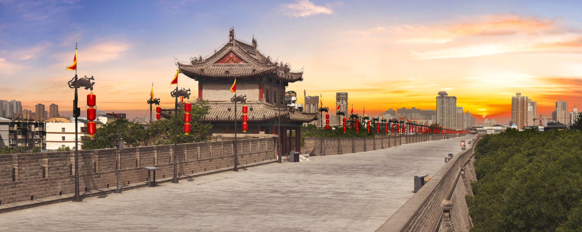 Gourmetreise von Peking nach Hong Kong: China Xian Stadtmauer 