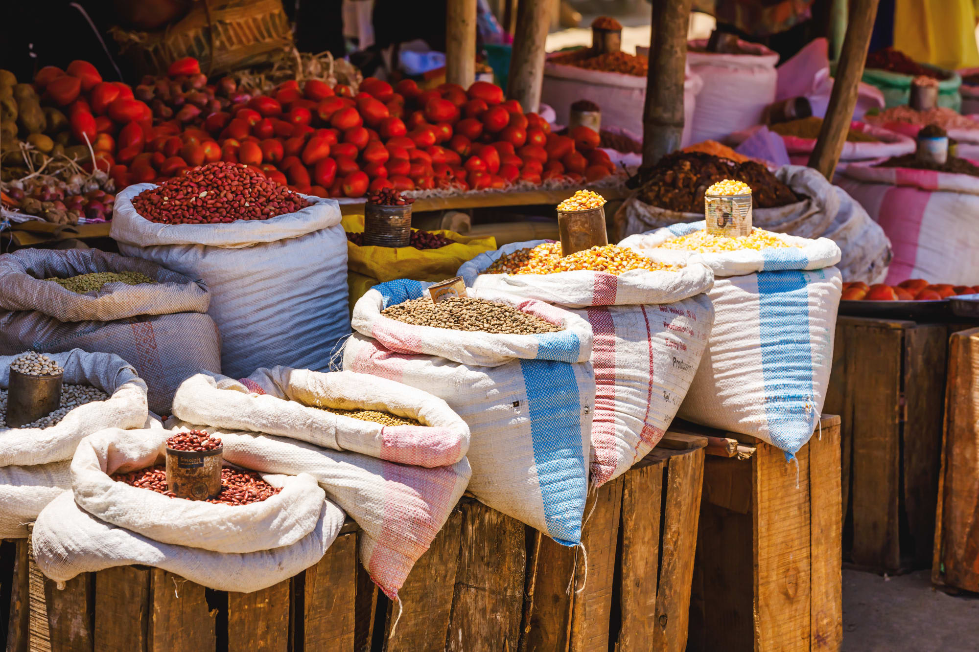 Höhepunkte Madagaskars ab Antananarivo: Madagaskar Markt Hülsenfrüchte