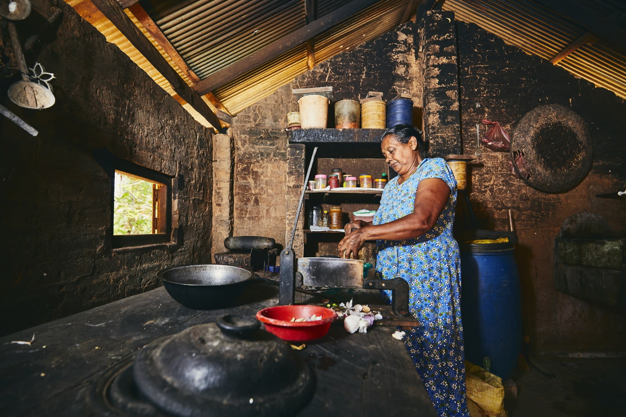 Authentisches Sri Lanka ab Colombo: Sri Lanka alte traditionelle Küche 