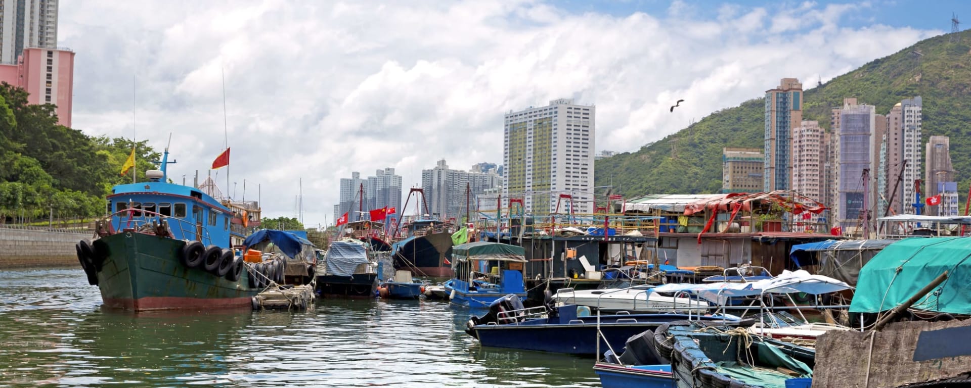Hong Kong Stopover mit Macau: Hong Kong Boote im Hafen