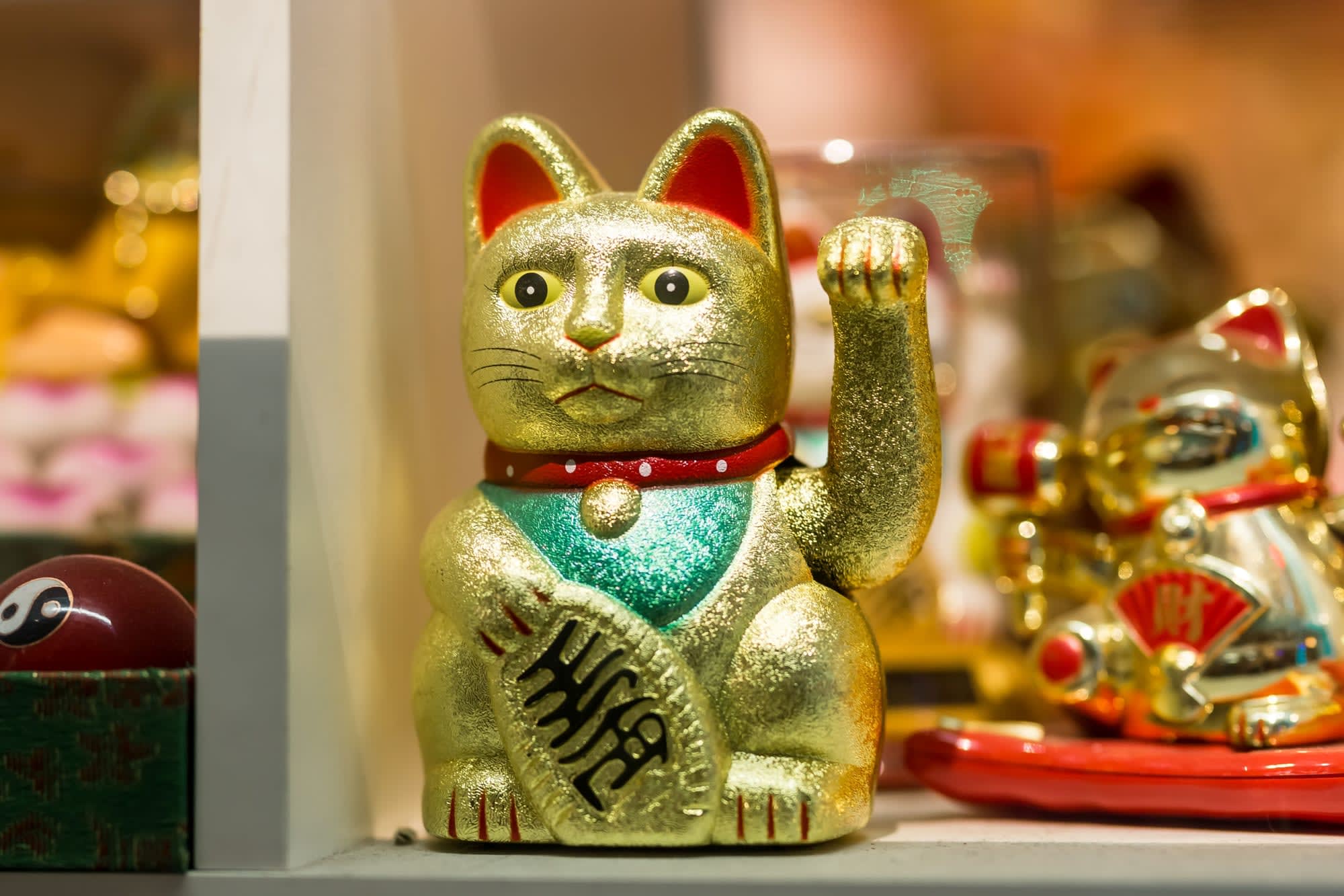 Mit dem Schnellzug von China nach Laos ab Chengdu: China Chinesische Winkekatze