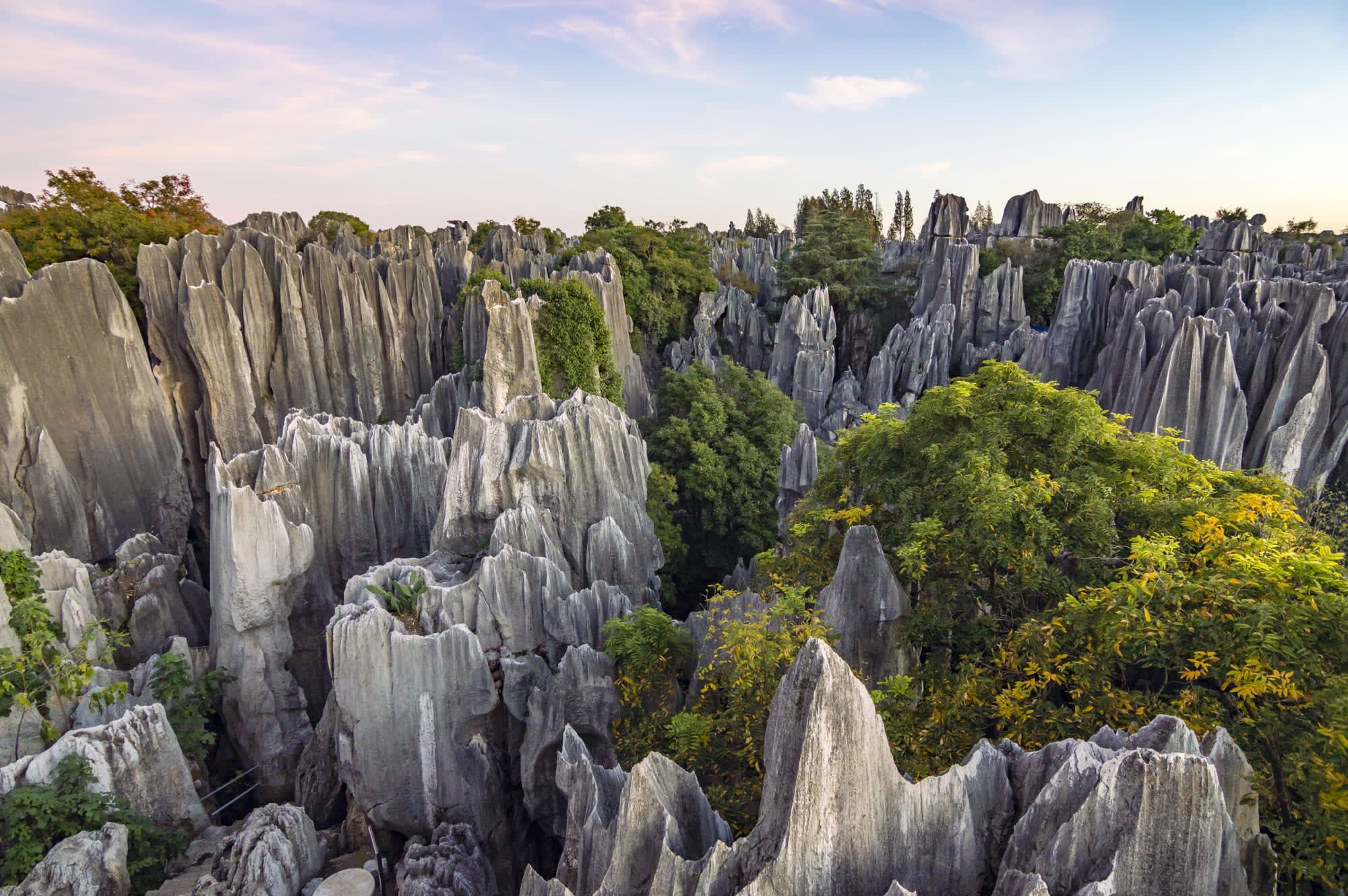 Mit dem Schnellzug von China nach Laos ab Chengdu: China Kunming Shilin
