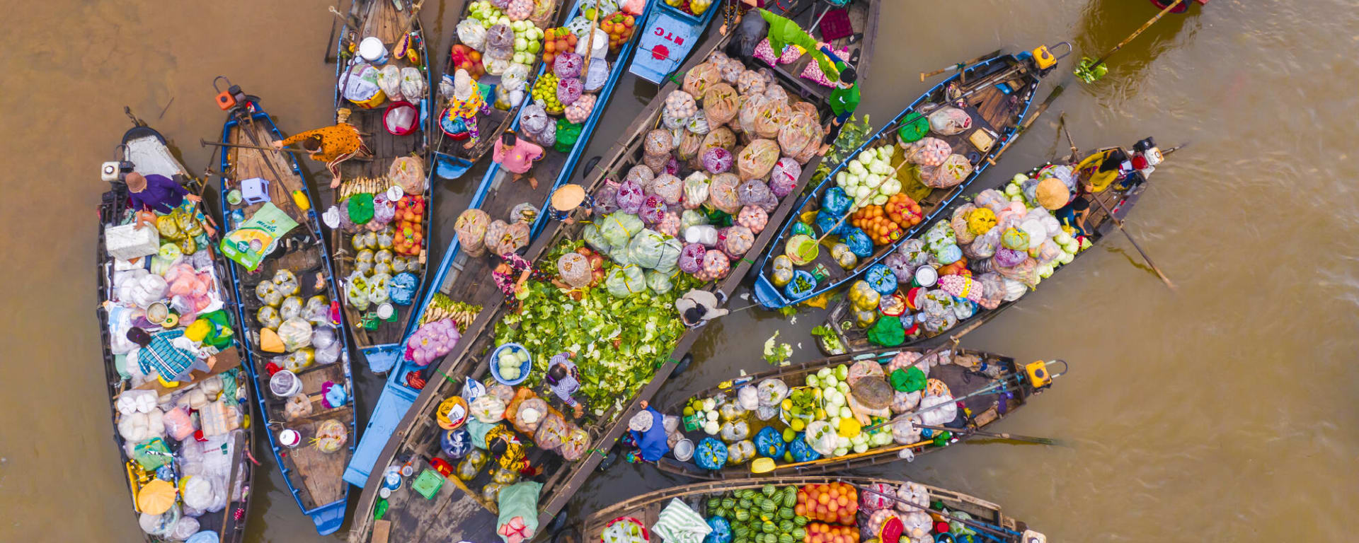 Kaleidoskop Südchina & Vietnam ab Chengdu: Vietnam Mekong Delta Schwimmender Markt