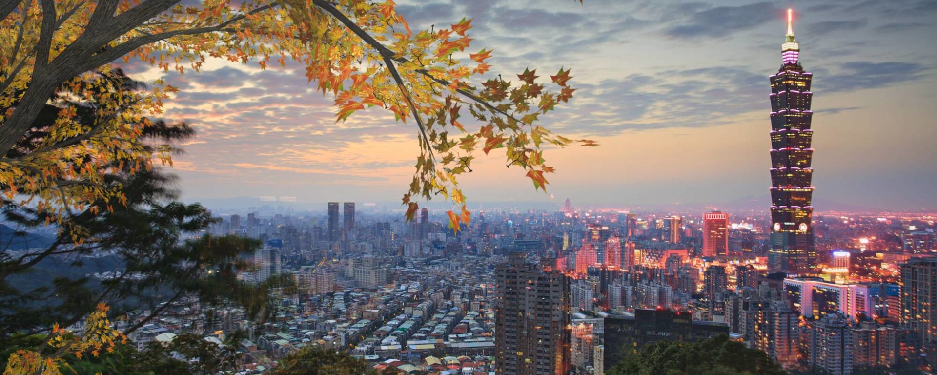 Fernöstliches Duo - Taiwan & Südkorea ab Taipei: Taiwan Taipei Panorama