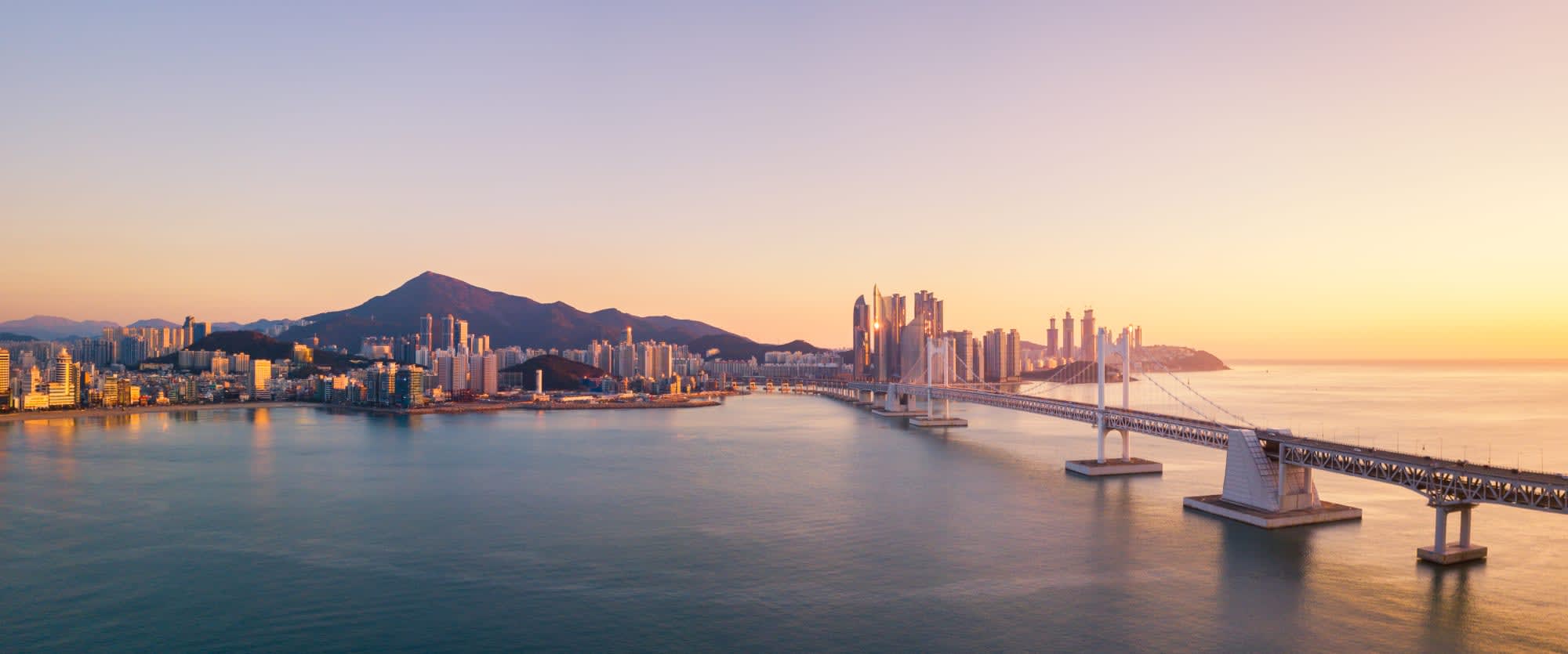 Fernöstliches Duo - Taiwan & Südkorea ab Taipei: Südkorea Busan Gwangan Bridge