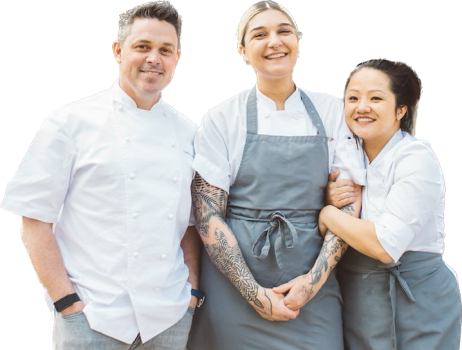 Group of figures outline a container area for photographic content display.