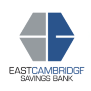 EASTCAMBRIDGE Circular logo with geometric shapes and text, a branding container element.