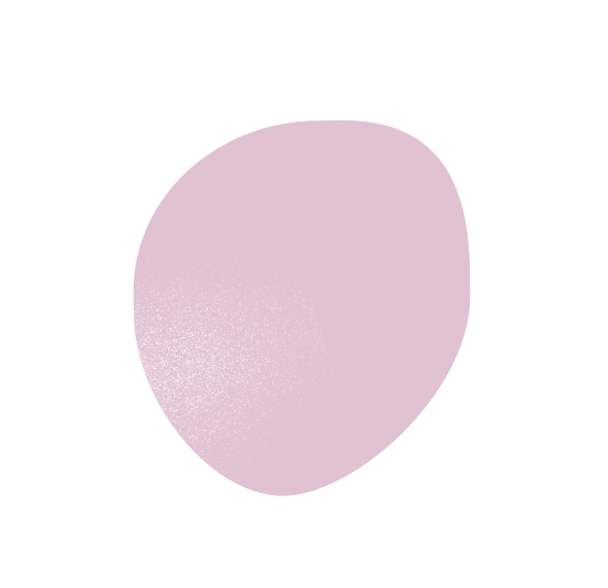 Abstract roze onregelmatige blobvorm met zachte textuur op een zwarte achtergrond.