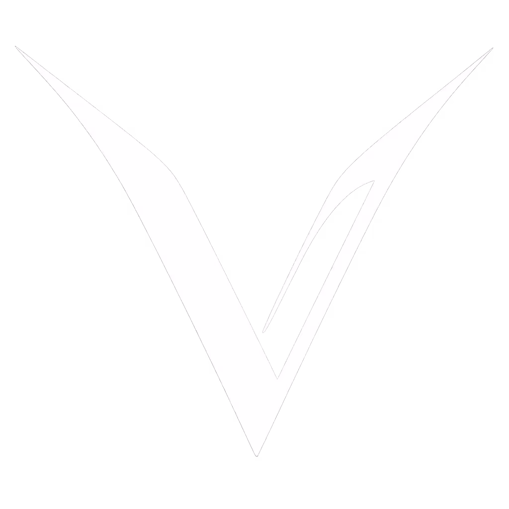 Logo vizora V blanc fond transparant