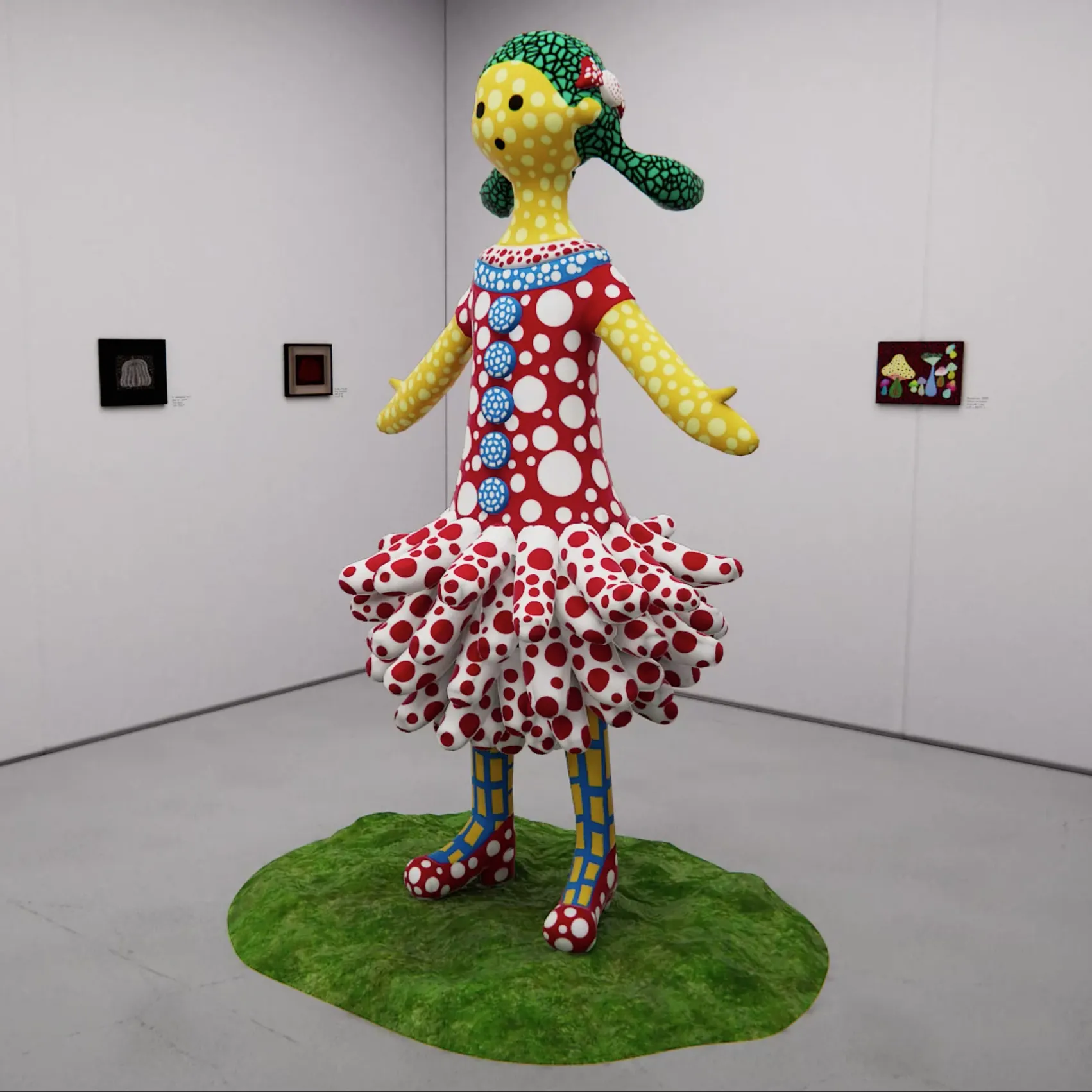 Yayoi Kusama exhibition in 3D cloud streaming