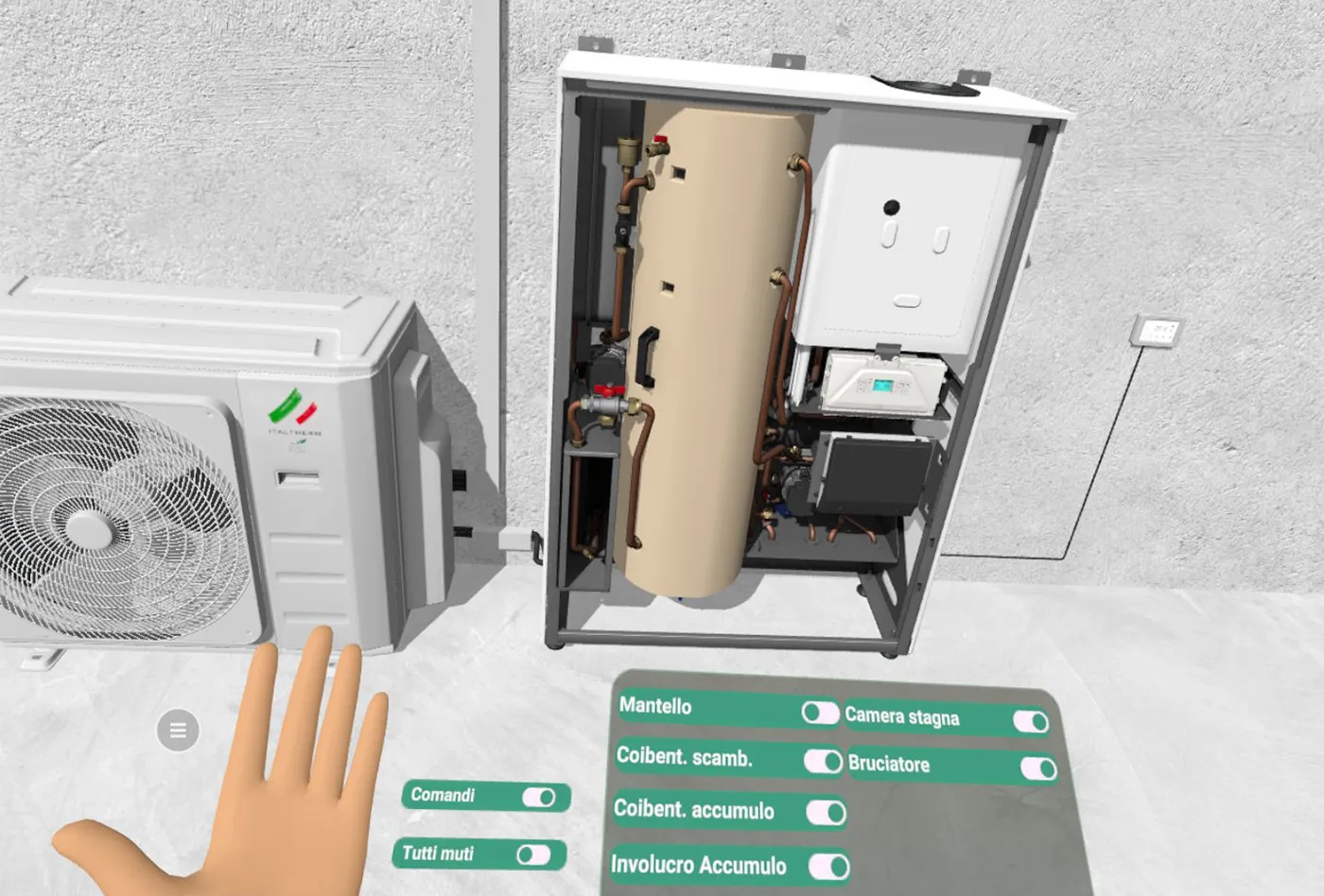 Italtherm heating systems in multiplayer VR