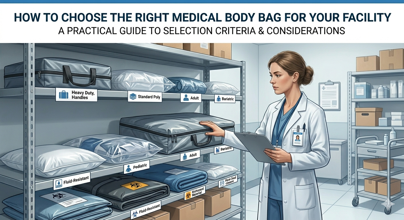 Expert articles on certified medical body bags, standards and best practices for hospitals, emergency services and funeral professionals across Europe.