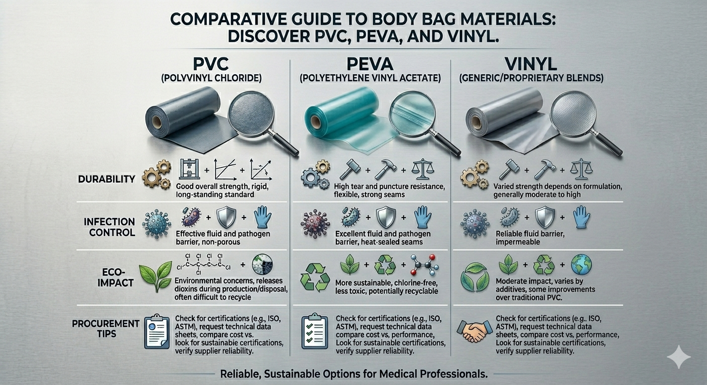 Expert articles on certified medical body bags, standards and best practices for hospitals, emergency services and funeral professionals across Europe.