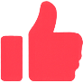 Thumbs up icon for Google reviews reply agent