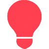 Lightbulb icon for AI-powered local SEO strategy