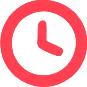Clock icon for quote turnaround time